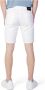 Jeckerson Witte katoenen shorts met rits en knoopsluiting White Heren - Thumbnail 2