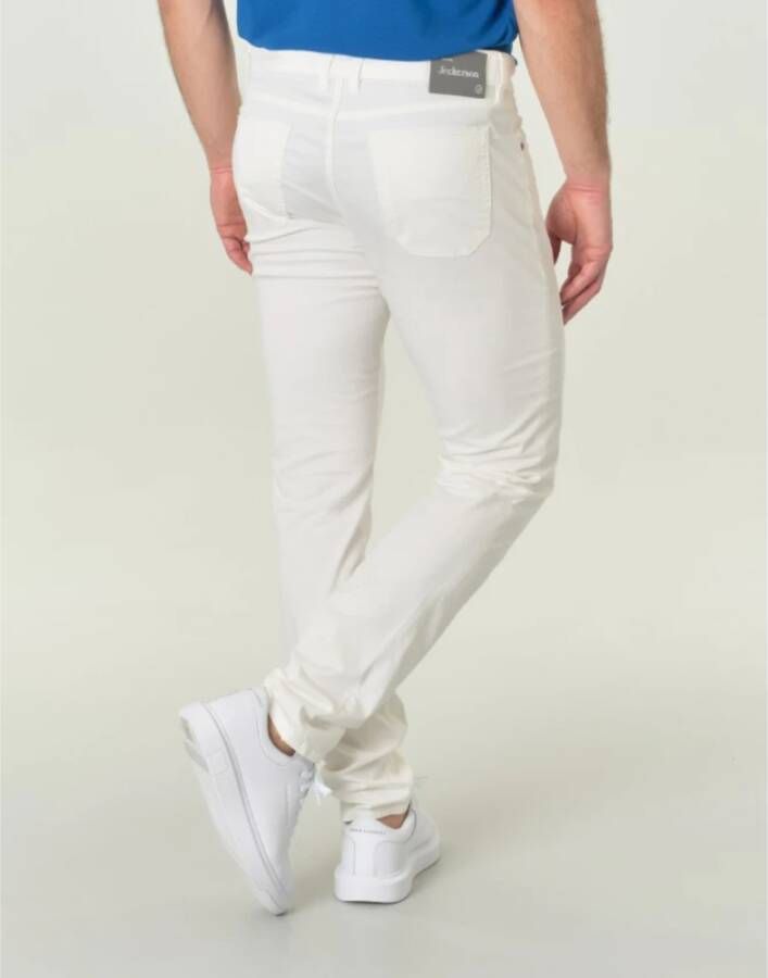 Jeckerson Slim-fit Trousers Wit Heren