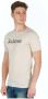 Jeckerson Beige Print Korte Mouw T-shirt Beige Heren - Thumbnail 2