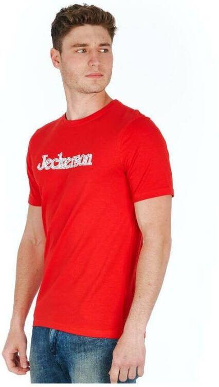 Jeckerson Rood katoenen t-shirt Rood Heren