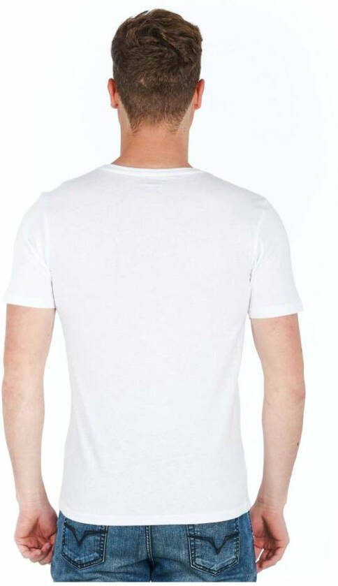 Jeckerson White Cotton T-shirt Wit Heren