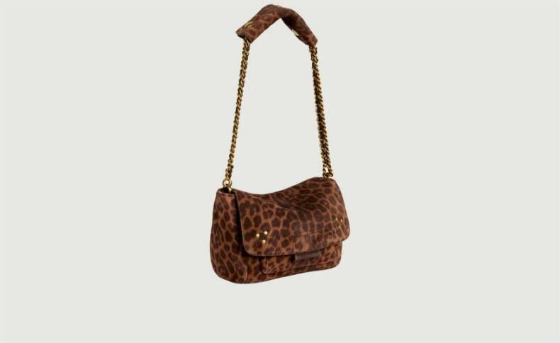 Jérôme Dreyfuss Natuurlijke Luipaard Lulu S Tas Bruin Dames