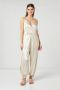 Jijil Satin Lange Jumpsuit Ivoor White Dames - Thumbnail 2