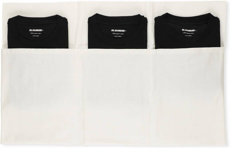Jil Sander 3 pack t-shirts Zwart Dames