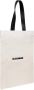 Jil Sander Extra grote canvas tote tas met contrasterende logo print Beige Heren - Thumbnail 2