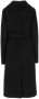 Jil Sander Zwarte wollen blend jas Klassieke stijl Zwart Dames - Thumbnail 2