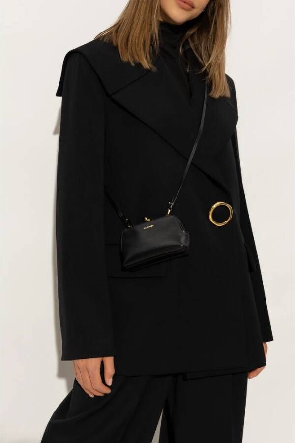 Jil Sander Goji Micro tas Zwart Dames