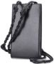Jil Sander Zwarte leren telefoonhoes met schouderband Zwart Dames - Thumbnail 2