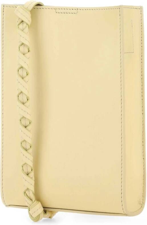 Jil Sander Pastelgele Kleine Tangle Schoudertas Geel Dames