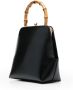 Jil Sander Minimalistische Leren Handtas met Bamboe Handvat Black Dames - Thumbnail 9