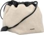 Jil Sander Natuurlijke Trekkoord Crossbody Tas Beige Dames - Thumbnail 2