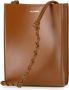Jil Sander Bruine Leren Crossbody Tas Brown Dames - Thumbnail 6