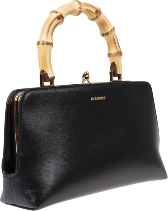 Jil Sander Goji Bamboo Mini Tas Zwart Dames