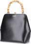 Jil Sander Minimalistische Leren Handtas met Bamboe Handvat Black Dames - Thumbnail 2
