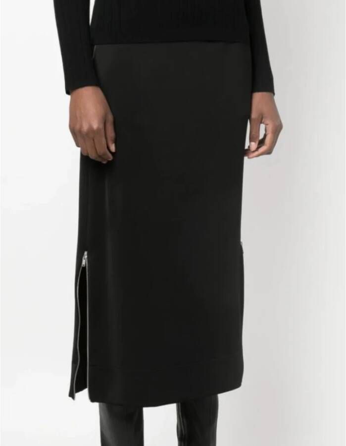 Jil Sander Zwarte Maxi Rok Zwart Dames