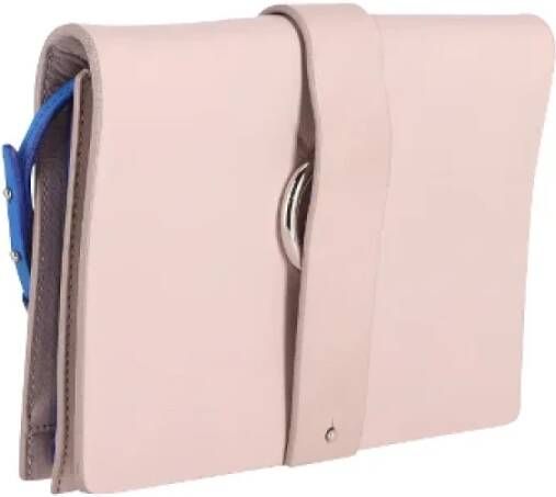 Jil Sander Pre-owned Leather handbags Roze Dames