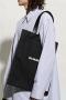 Jil Sander Zwarte canvas tote tas met leren handvatten Black - Thumbnail 2