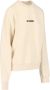 Jil Sander Beige Katoenen Sweatshirt met Contrasterend Logo Beige Dames - Thumbnail 3
