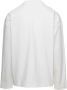 Jil Sander Witte Ribgebreide Crewneck T-shirts en Polos White - Thumbnail 8
