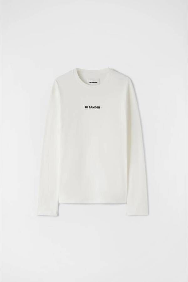 Jil Sander Heren Sweatshirt: Upgrade je casual garderobe Wit Heren