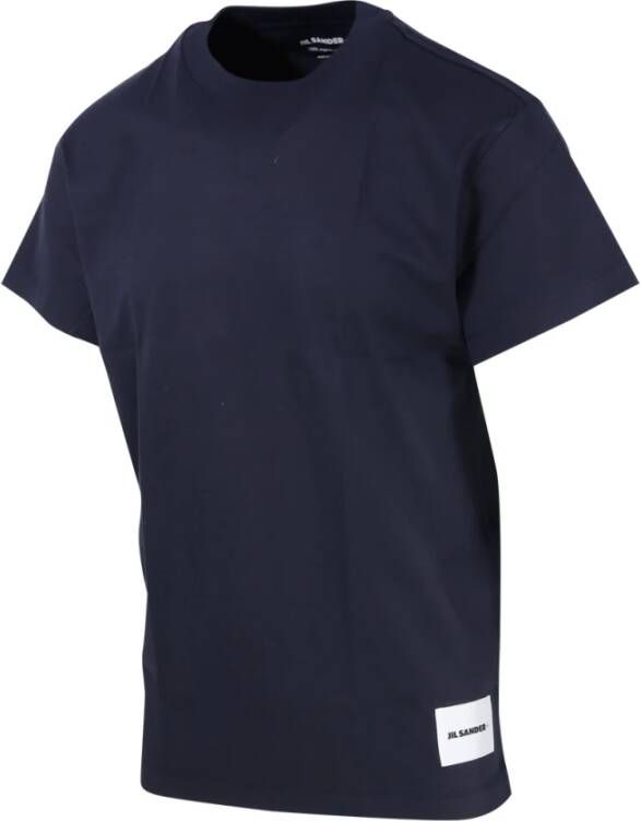 Jil Sander T-shirt SS 3-pack Blauw Heren