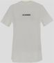 Jil Sander Porselein Logo Print T-Shirt Beige Dames - Thumbnail 2