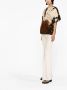 Jil Sander Beige Tie-Dye Katoenen T-Shirt Brown Dames - Thumbnail 2