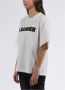 Jil Sander Comfortabel Oversized T-Shirt met Lettering White Dames - Thumbnail 2