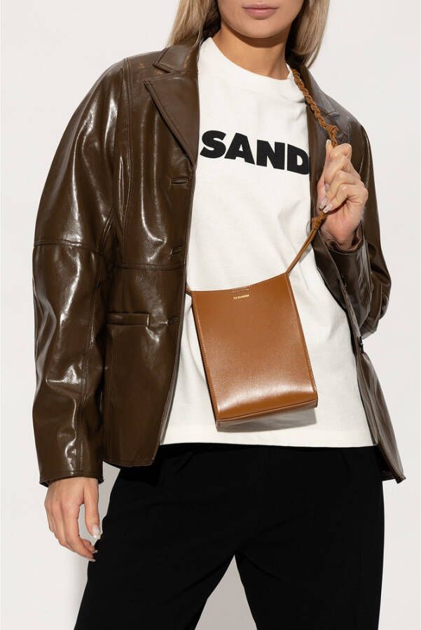 Jil Sander Crossbody zak Bruin Dames