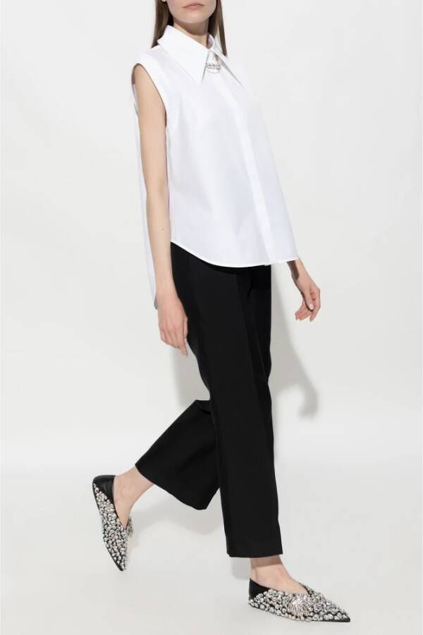 Jil Sander Plooivoorpantalon Zwart Dames