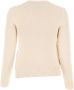 Jil Sander Gebreide kleding met ronde hals Ivory Cotton Blend Sweater White Dames - Thumbnail 2