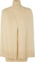 Jil Sander Lichtgele Coltrui Sweater Beige Dames - Thumbnail 2