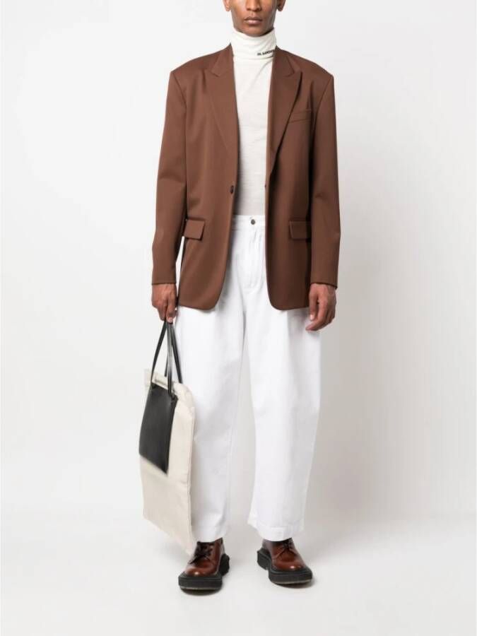 Jil Sander Stijlvolle gebreide kleding voor heren Wit Heren
