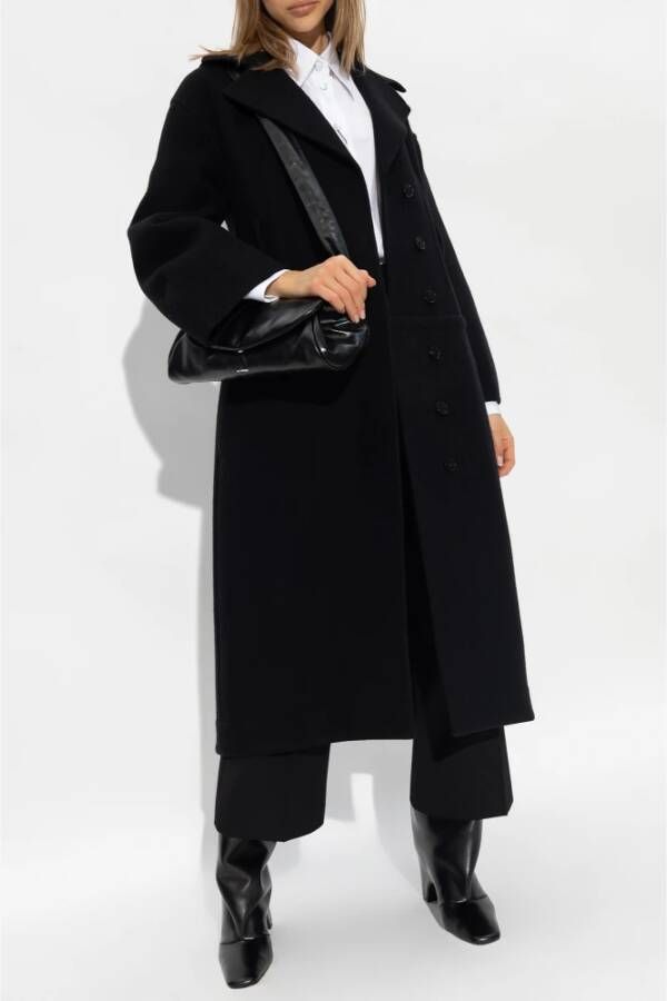 Jil Sander Wollen jas Zwart Dames