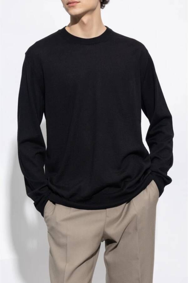 Jil Sander Wollen trui Black Heren