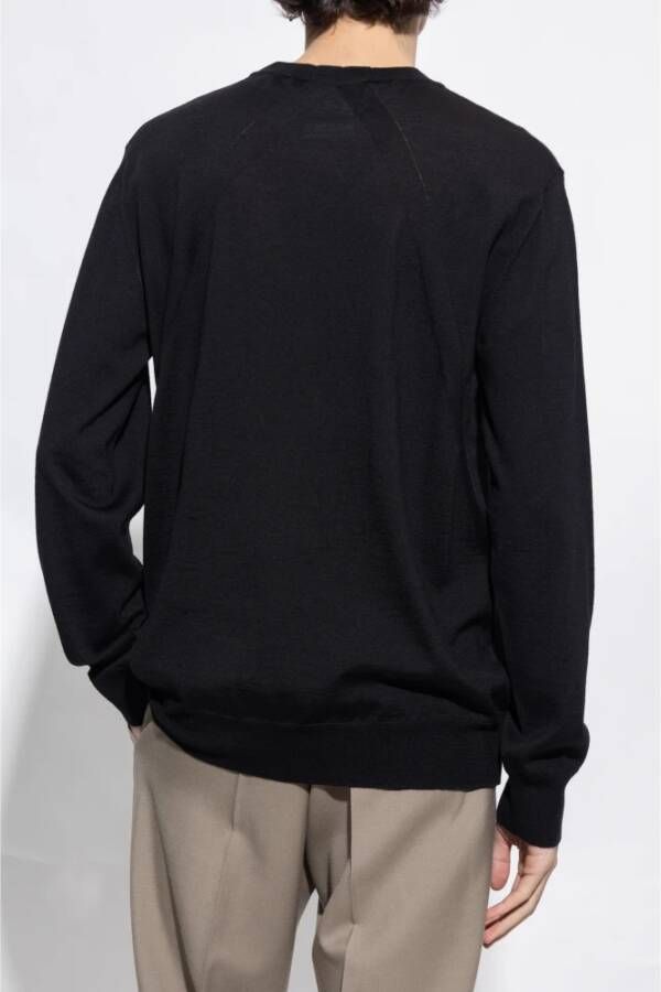 Jil Sander Wollen trui Black Heren