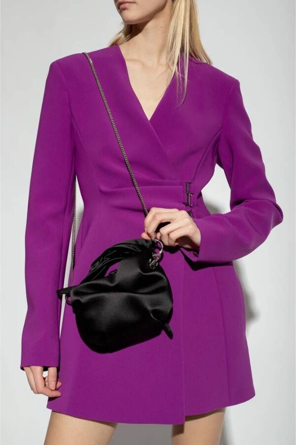 Jimmy Choo Bonny tas met satijnen afwerking Zwart - Foto 4