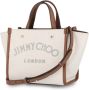 Jimmy Choo Varenne shopper met geborduurd logo Beige - Thumbnail 6