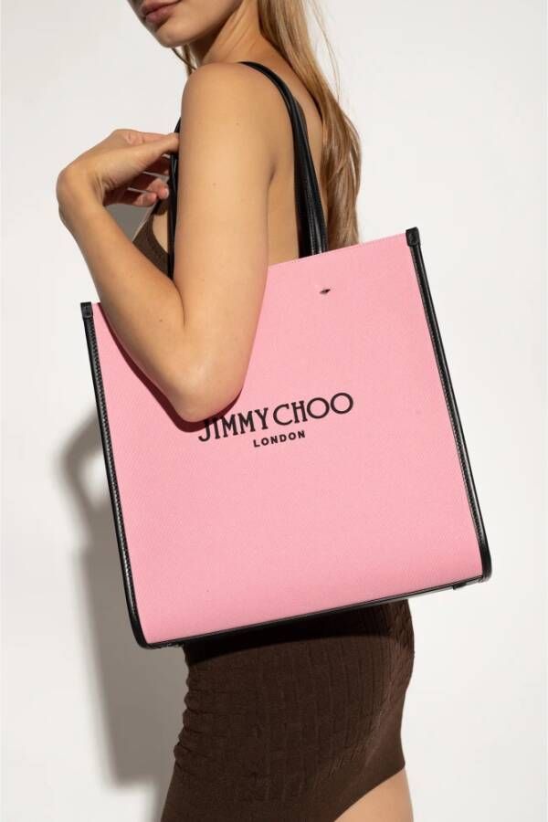 Jimmy Choo N S Medium shopper tas Roze Dames