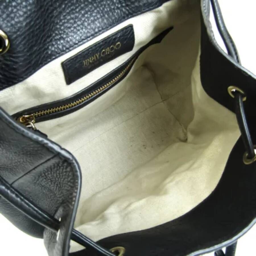 Jimmy Choo Pre-owned Leather backpacks Zwart Dames