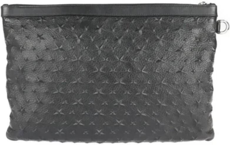 Jimmy Choo Pre-owned Leather handbags Zwart Dames