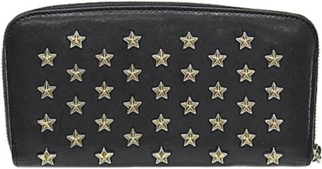 Jimmy Choo Pre-owned Leather wallets Zwart Unisex