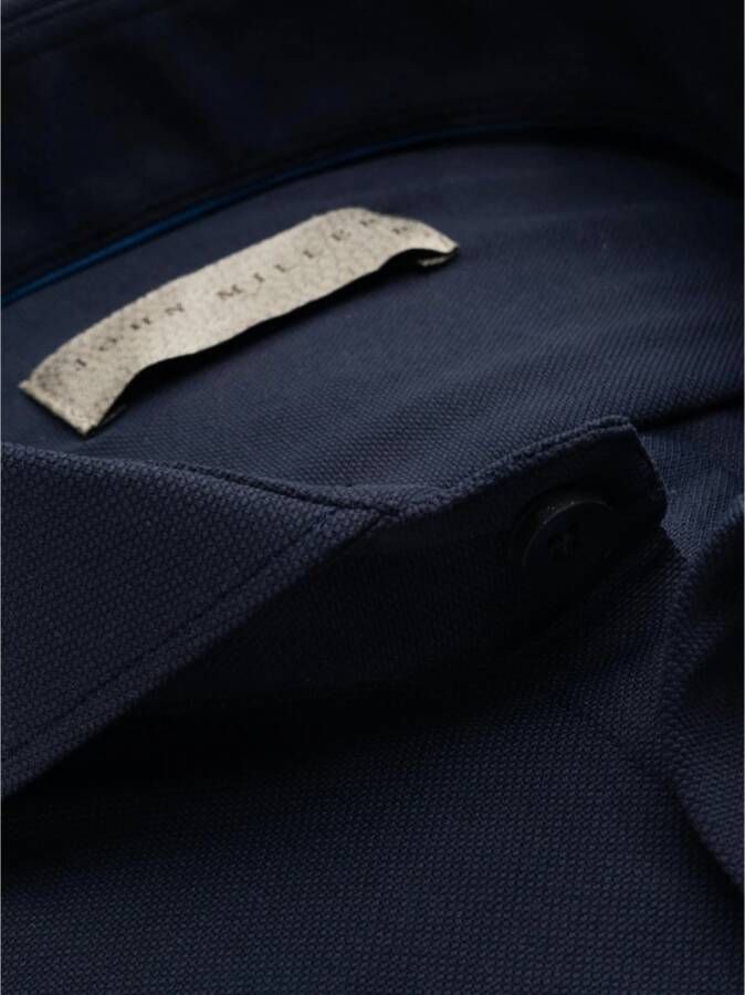 John Miller tailored fit Blauw Heren