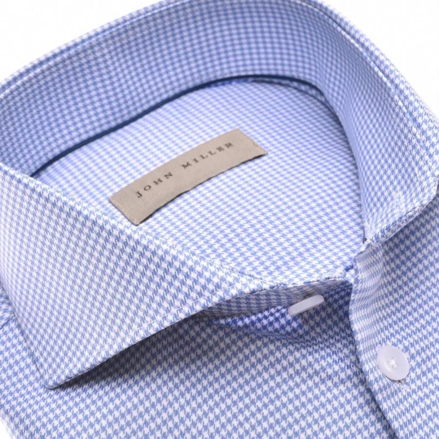 John Miller tailored fit shirt Blauw Heren