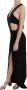 John Richmond Zwarte kristallen leren jurk met flare Black Dames - Thumbnail 3