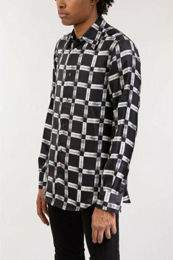 John Richmond Shirt -logo met lange mouwen Zwart Heren