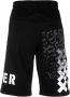 John Richmond Bedrukte Bermuda Shorts Zwart Heren - Thumbnail 2