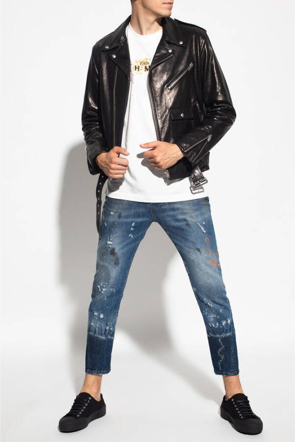 John Richmond Verontruste jeans Blauw Heren