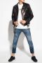 John Richmond Versleten Navy Slim-Fit Jeans Blue Heren - Thumbnail 2