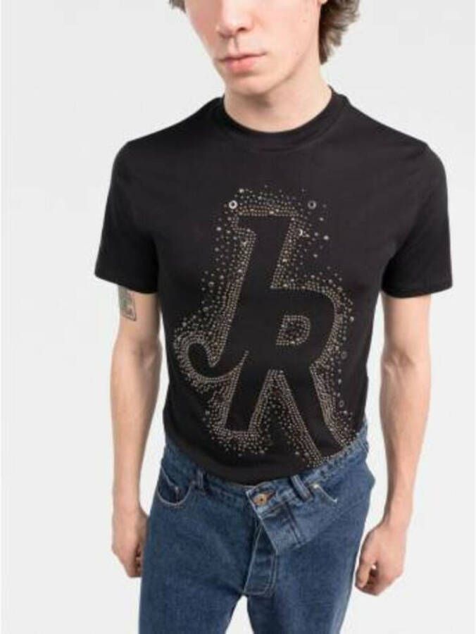 John Richmond JR Logo Applique T-Shirt Zwart Heren